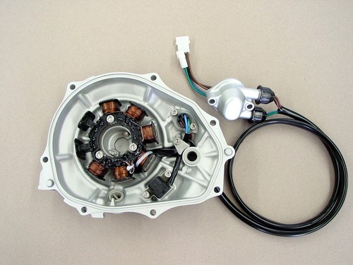 Kawasaki 800 SX-R stator service  2004-2011  12vdc  powered  igniter type  (non magneto)